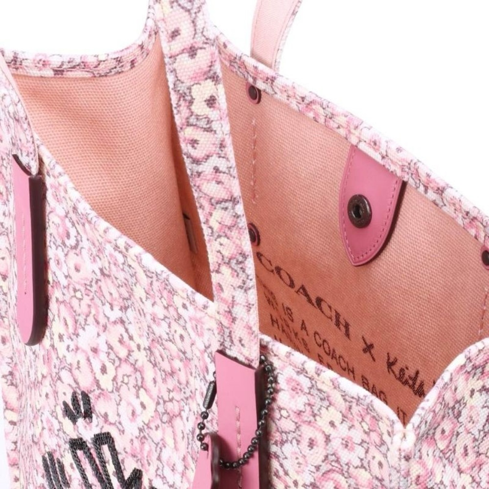 Coach 1941 x Keith Haring Limited Edition Floral Dancing Tote - Picture 9 of 13